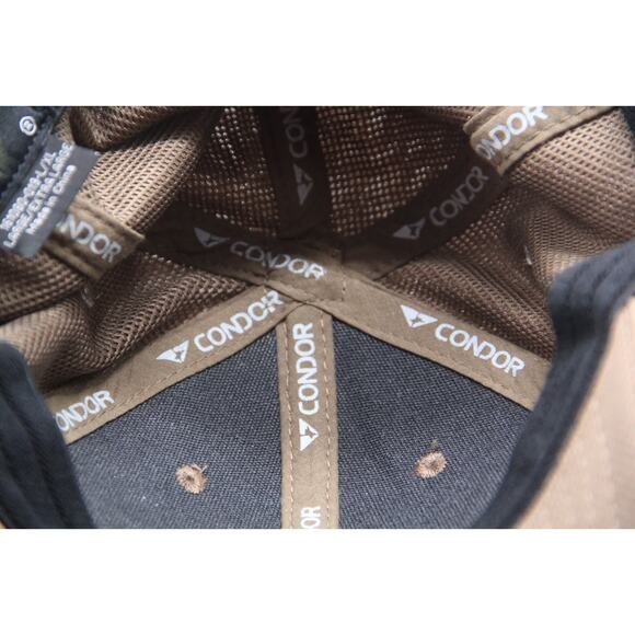 Condor Hat Flag Sheepdog patch Fitted L/XL Brown Tactical Baseball Cap - Picture 6 of 6